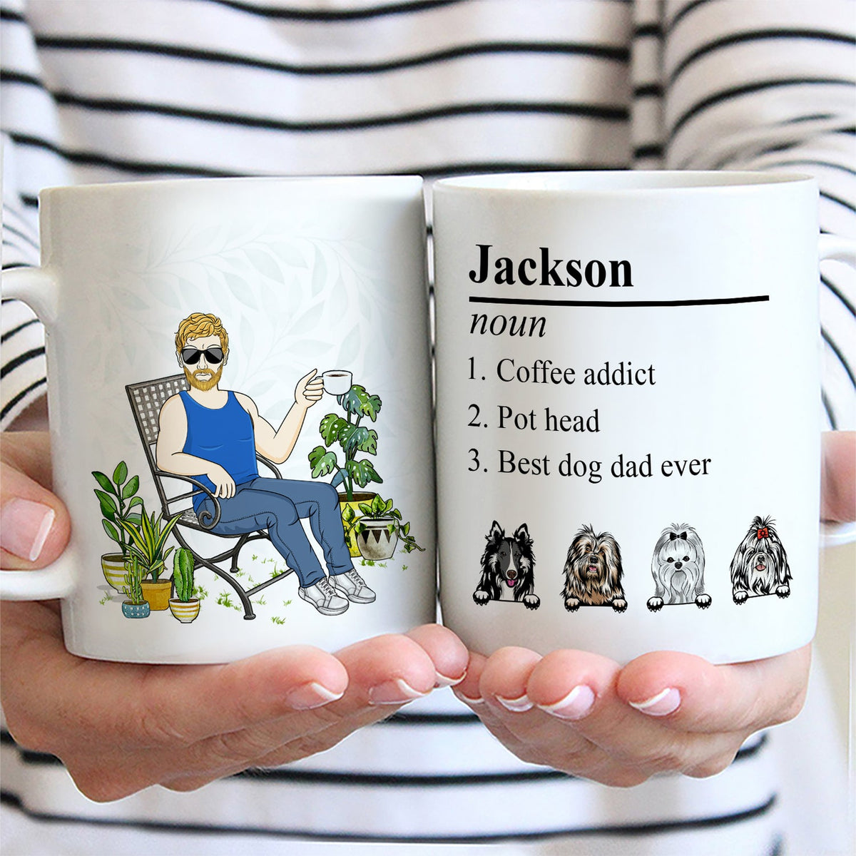 Self Definition For Men, For Women, For Pet Lovers - Gift For Dad, Grandpa, Gift For Yourself - Personalized Custom Mug