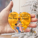 Gift For Couples - You Are The Best Thing Christmas Couples - Personalized Heart Shaped Glass Ornament