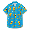 Beach, Summer, Gift For Men, Gift For Yourself, Sarcastic, Icon - Funny Chicken Bird F Caw F - Personalized Hawaiian Shirt