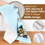 Humorous,Camping,Gift For Yourself,Icon - Sorry For What I Said Camper Camping - Personalized Kitchen Towel