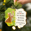 Custom Photo Dog Cat If Love Alone Could Have Kept You Here - Memorial Gift - Personalized Custom Wooden Ornament