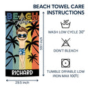 Summer Vacay Mode Salty Lil' Beach - Birthday Gift For Him, Her, Yourself, Girlfriend, Boyfriend, BFF Best Friends, Traveling Lovers - Personalized Custom Beach Towel
