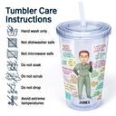 Nurse Daily Affirmation - Gift For Nurse - Personalized Acrylic Insulated Tumbler With Straw