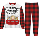 The Real Snuggle Cartoon Style - Gift For Cat Lovers, Cat Mom, Cat Dad - Personalized Unisex Pajamas Set