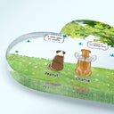 We Still Talk About You - Memorial Gift For Pet Lovers - Personalized Heart Shaped Acrylic Plaque