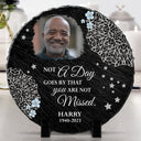 Custom Photo Stars In The Sky - Memorial Gift, Sympathy Gift - Personalized Circle Memorial Garden Stone