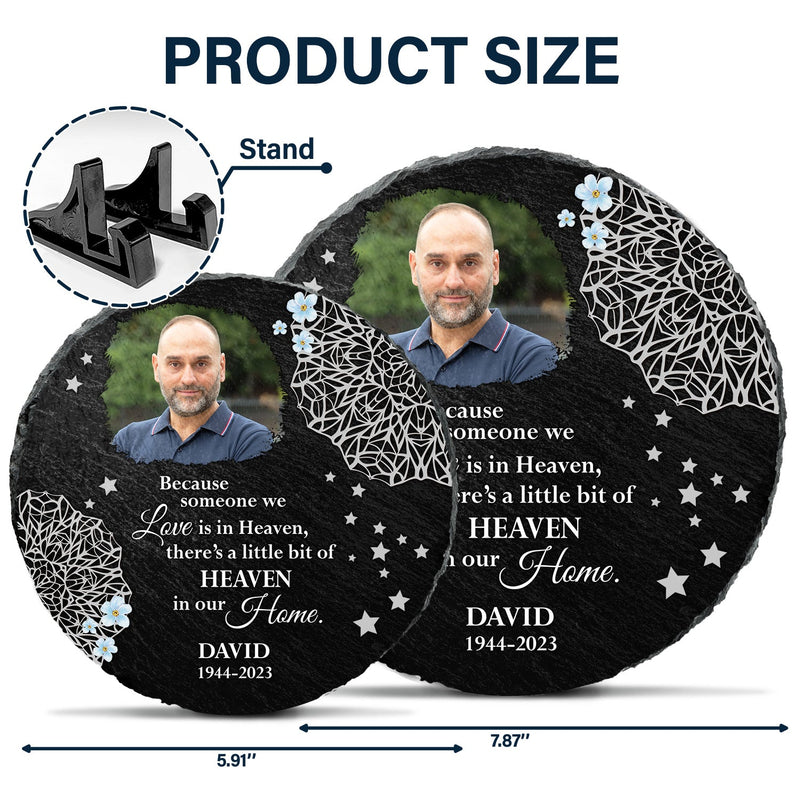 Custom Photo Stars In The Sky - Memorial Gift, Sympathy Gift - Personalized Circle Memorial Garden Stone