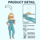 Nurse Cartoon Vector - Gift For Nurse - Personalized Acrylic Car Hanger