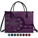 Grandma Mommy's Little Sweethearts - Personalized Combo Leather Wallet And Bag