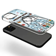 Mama Bear - Gift For Mother, Mom, Grandma - 3D Inflated Effect Printed Clear Phone Case, Personalized Clear Phone Case