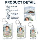 Custom Photo God Has You in His Arms I Have You in My Heart Sympathy - Personalized Aluminum Keychain