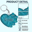 Grandma's Little Sweethearts - Personalized Cutout Acrylic Keychain