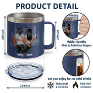 Annoy For The Rest Couples - Personalized 14oz Stainless Steel Tumbler With Handle