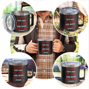 Annoy For The Rest Couples - Personalized 14oz Stainless Steel Tumbler With Handle