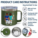Annoy For The Rest Couples - Personalized 14oz Stainless Steel Tumbler With Handle