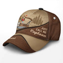 Just Call Me Captoon Pontoon Captain - Personalized Classic Cap