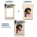 Custom Photo Best Dad Ever - Personalized Custom Shaped Car Visor Clip