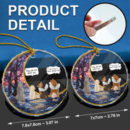 They Still Talk About You Suncatcher - Personalized Circle Glass Ornament