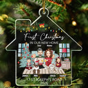 First Christmas In Our New House - Personalized Custom Shaped Acrylic Ornament