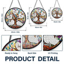 Mom's Family Tree of Love - Personalized Stained Glass Window Hanging Suncatcher
