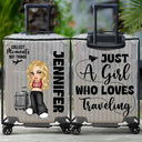 Travel, Gift For Yourself, Gift For Women, Gift For Men - Collect Moments Not Things Travel Lover Y2K - Personalized Clear Luggage Cover