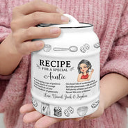 Recipe For A Special Grandma Mom - Personalized Cookie Jar