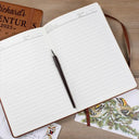 Travel, Gift For Yourself, Gift For Women, Gift For Men, Happy - Travel All Around The World - Personalized Leather Journal