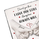 Gift For Couples,LGBT,Gift For Women,Gift For Men,Love,Top Market - 3D Inflated Effect Printed Couple Loved You Then Love You Still - Personalized Rectangle Memorial Garden Stone