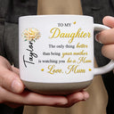 Gift For Daughter,Mom - Daughters (Adult),Gift For Women,Happy,Grandma - Grandkids,Gift For Grandkids - Mom Daughter The Only Thing Better Than Being Your Mother - Personalized Pottery Mug