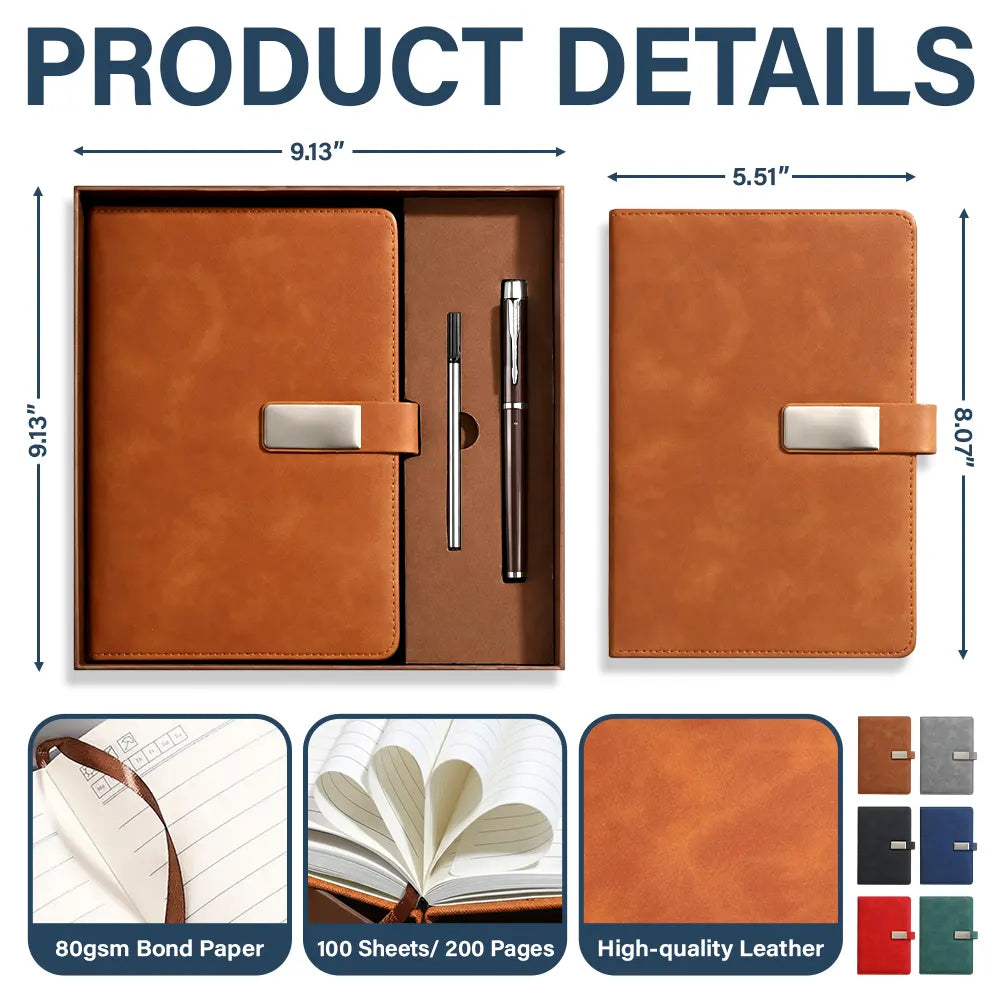 Back To School,Teacher,Grateful,Vector - Teacher Never Forget The Difference You Make - Personalized Leather Notebook Set