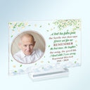 Custom Photo A Limb Has Fallen - Memorial Gift - Personalized Custom Horizontal Rectangle Acrylic Plaque