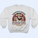 Crazy Chicken Lady - Personalized Custom T Shirt