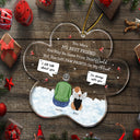 You Were My Favorite Hello And Hardest Goodbye - Christmas Memorial Gift - Personalized Custom Shaped Acrylic Ornament