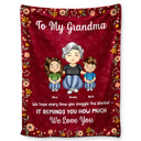 We Hope Every Time You Snuggle This Blanket - Gift For Mom, Grandma - Personalized Fleece Blanket