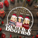 Besties Forever - Christmas, Bestie BFF Gift - Personalized Custom Shaped Acrylic Ornament