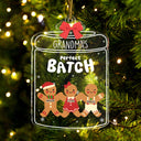 Grandma Grandpa Mom Dad Perfect Batch - Gift For Mom, Dad, Grandparents - Personalized Custom Shaped Acrylic Ornament