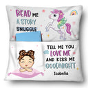 Read Me A Story - Gift For Kids - Personalized Pocket Pillow