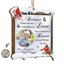Custom Photo In Loving Memory - Christmas, Memorial Gift - Personalized Custom Shaped Wooden Ornament