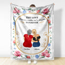 Mother And Daughter Forever Linked Together - Loving Gift For Mother - Personalized Fleece Blanket