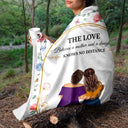 Mother And Daughter Forever Linked Together - Loving Gift For Mother - Personalized Fleece Blanket