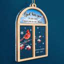 Cardinals Appear When Angels Are Near - Christmas, Memorial Gift - Personalized 2-Layered Mix Ornament