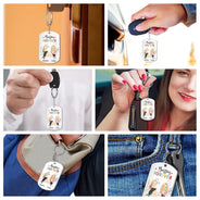 Besties Forever - Gift For Besties - Personalized Aluminum Keychain