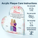 Mom For All The Times I Forgot To Thank You - Gift For Mother - Personalized Heart Shaped Acrylic Plaque