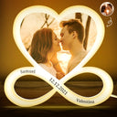 Custom Photo Infinity Love - Gift For Couples - Personalized Custom Shaped Photo Light Box