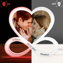 Custom Photo Infinity Love - Gift For Couples - Personalized Custom Shaped Photo Light Box