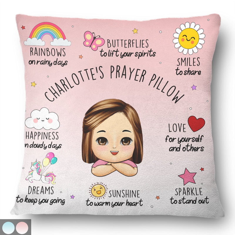 Prayer For Kid - Gift For Granddaughter, Daughter, Grandson, Son - Personalized Pillow