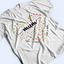 Mom Grandma Flowers - Gift For Mother, Grandmother - Personalized T Shirt
