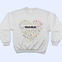 Mom Grandma Flowers - Gift For Mother, Grandmother - Personalized T Shirt