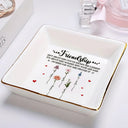 Gift For Bestie,Gift For Sisters,Love - Friendship I'm Here For You Birth Flower - Personalized Ring Dish