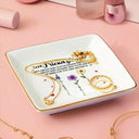 Gift For Bestie,Gift For Sisters,Love - Friendship I'm Here For You Birth Flower - Personalized Ring Dish